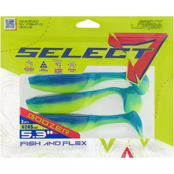 Силікон Select Boozer SE 5.3" #245 (3 шт / уп), фото , изображение 2